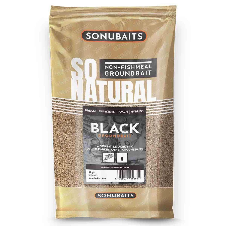 Sonubaits So Natural Black Groundbait 1kg