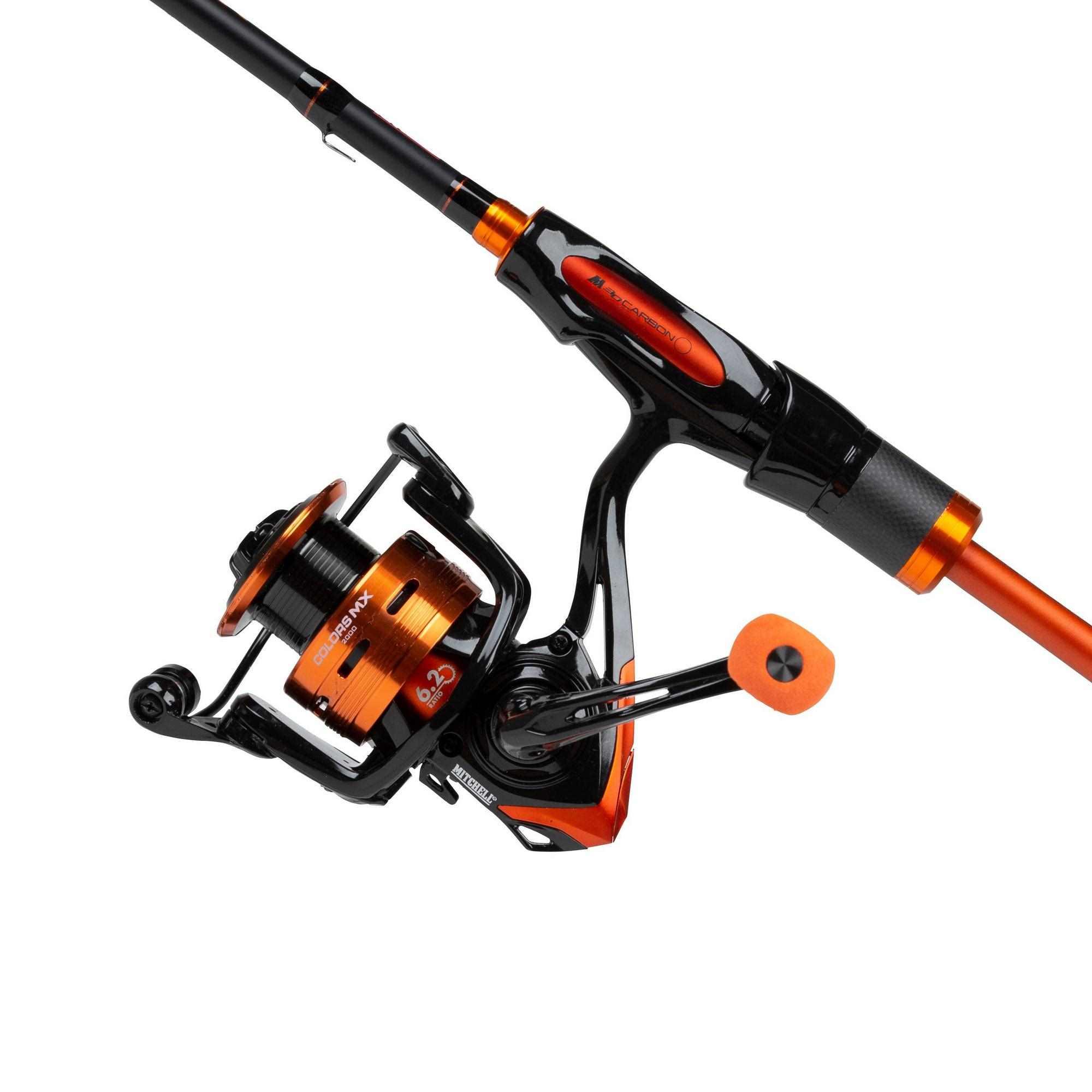 (7'4 5-21g) Mitchell Colors MX Spinning Combo Orange