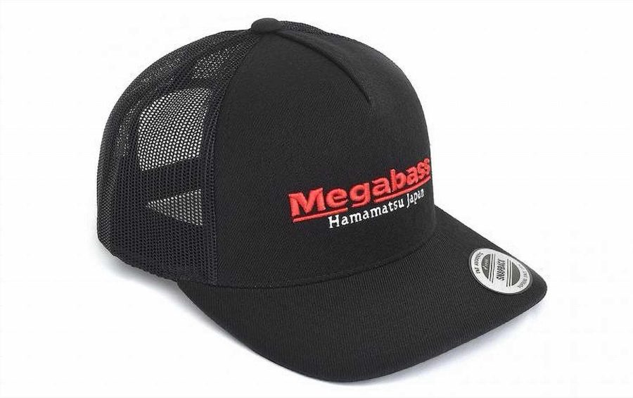 Megabass Classic Trucker Cap - Black/Red