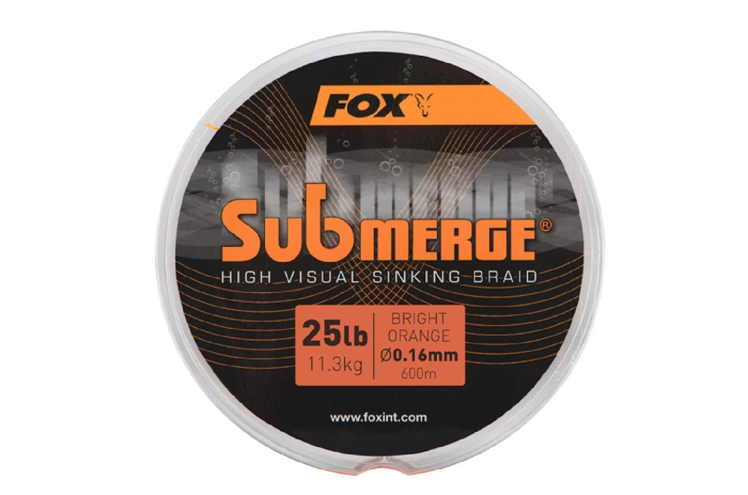 Fox Submerge High Visual Sinking Braid 600m Orange