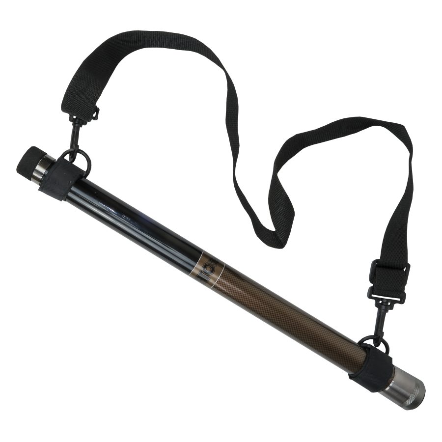 HTO Tele Landing Net Handle and Strap - 2.10m - Black