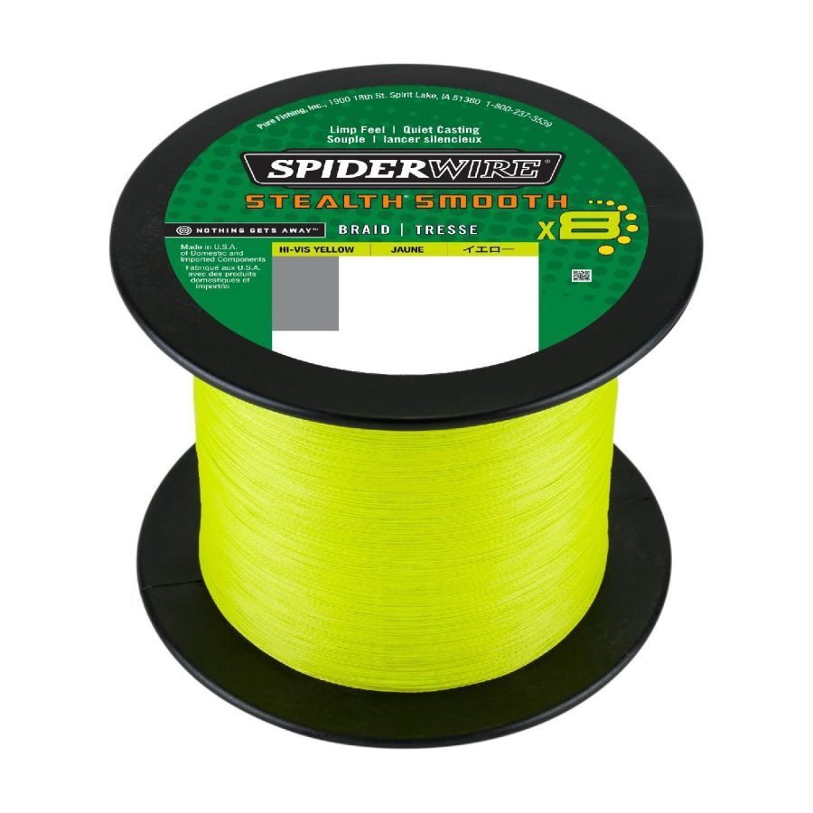 SpiderWire Stealth Smooth8 Braid Hi Viz Yellow 2000m