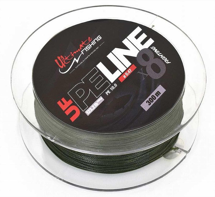 Ultimate Fishing UF PE Line Fighting X8 Braid Moss Green