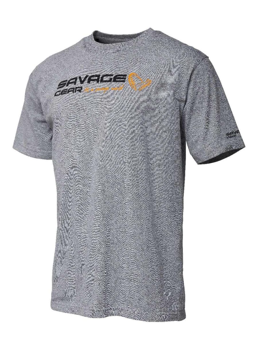 Savage Gear Signature Logo T-Shirt - Grey Melange