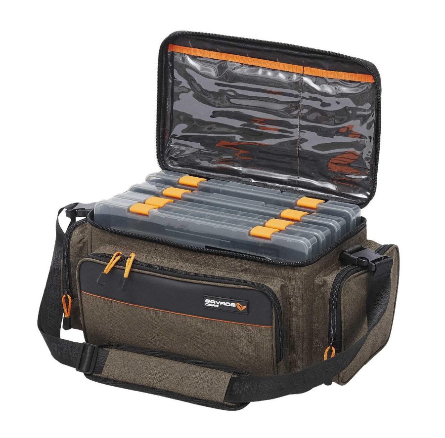 Savage Gear System Box Bag 4 Boxes 24X47X30cm 18L