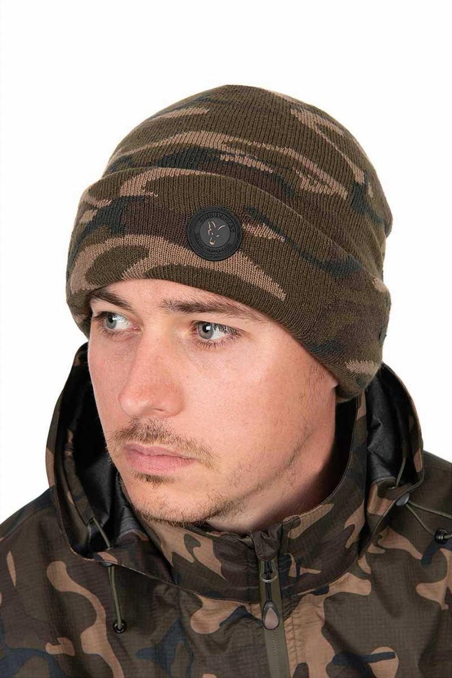 Fox Camo Sherpa Tec Beanie - Image 2