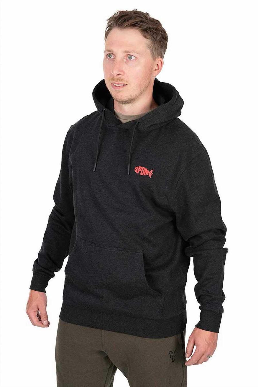 Spomb Black Marl Hoodie Pullover