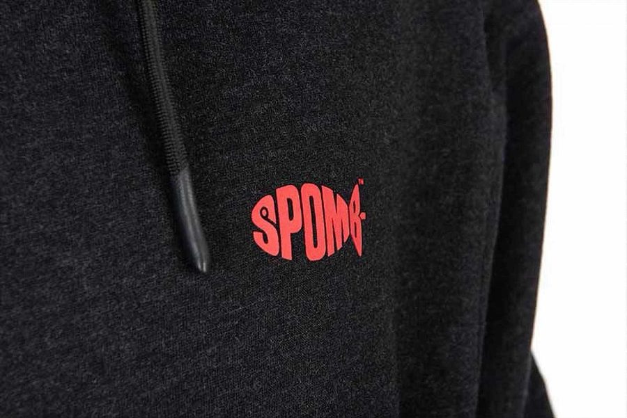 Spomb Black Marl Hoodie Pullover - Image 4