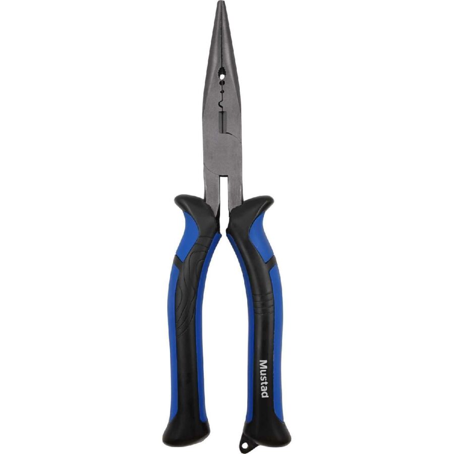 Mustad 8" Straight Nose Plier Blue