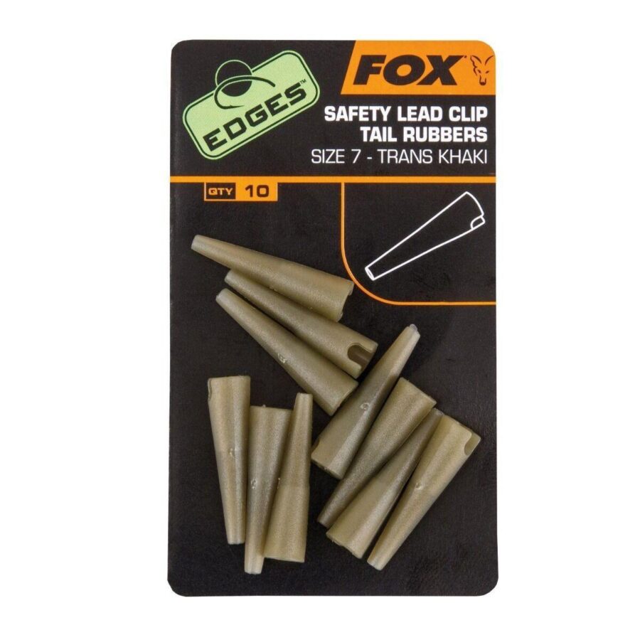 Fox Edges Safety Lead Clip Tail Rubbers Size 7