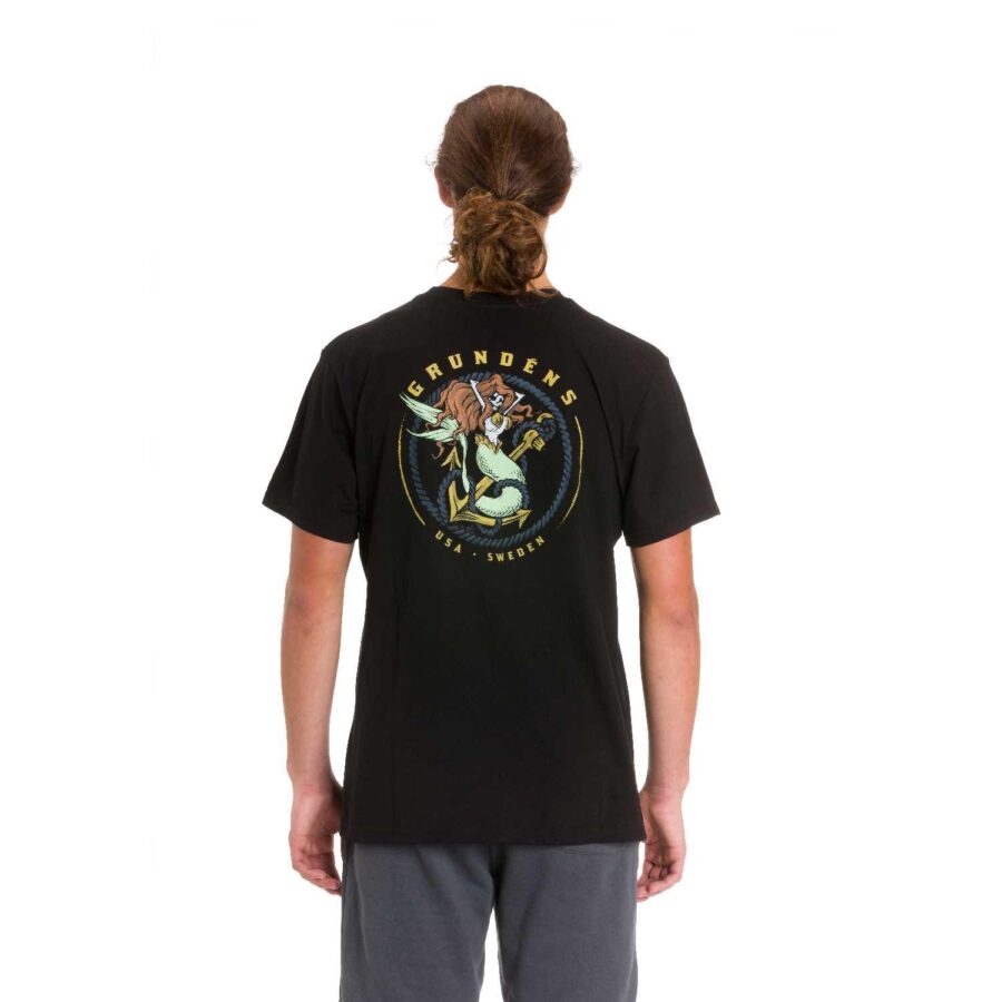 Grundens Mermaid SS T-Shirt - Black - Image 4