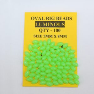 Fishing Beads Round 4mm GLOW GREEN 100/PK