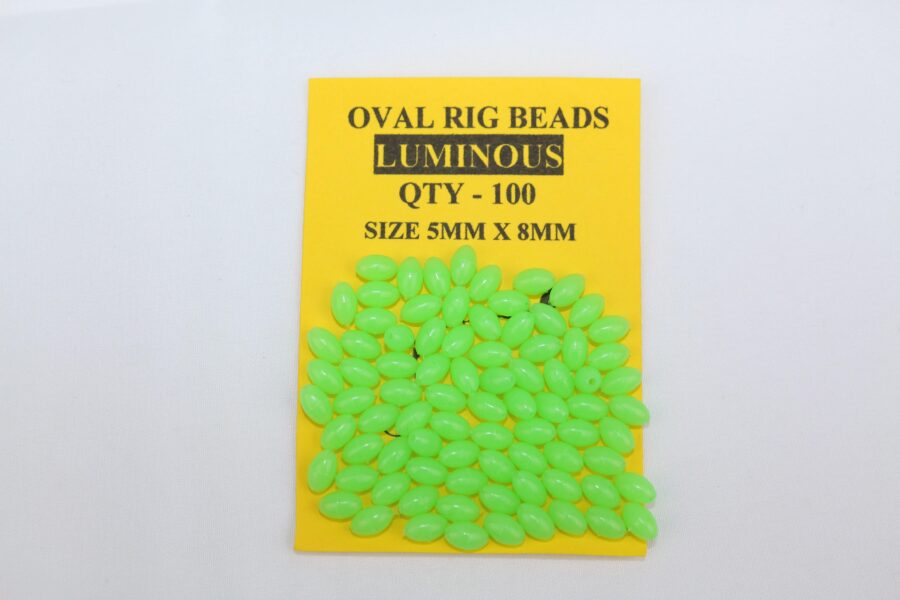 Gerrys Oval Rig Beads Lumi 5mm x 8mm 100pcs