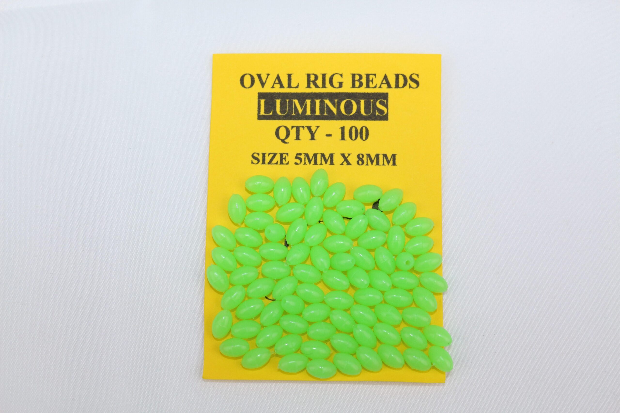 1000Pcs* YELLOW Color Fly Fishing Lure Olva Fishing Hard Plastic Beads Sea  Fishing Sabiki Snapper Rig DIY Terminal Accessories