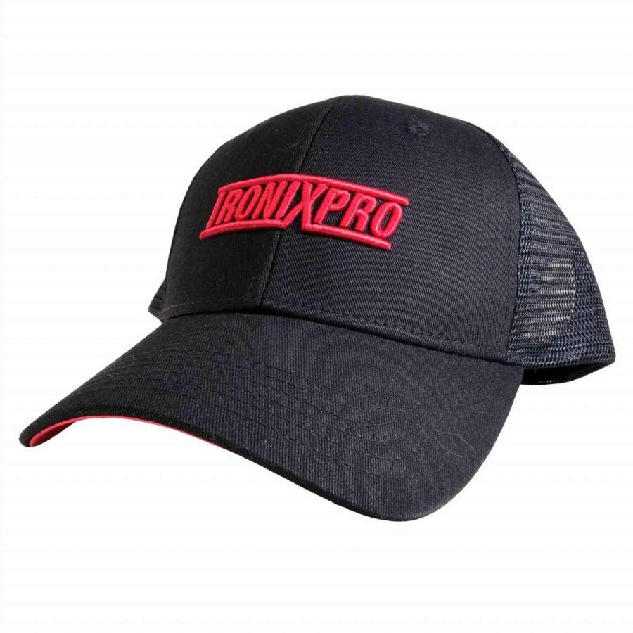 Tronixpro Classic Trucker Cap - Black/Red - One Size