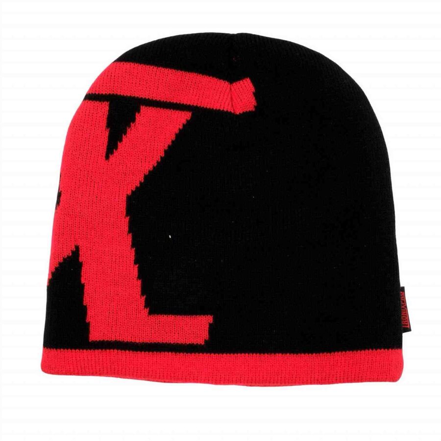 Tronixpro X Logo Beanie Hat - Black/Red - One Size