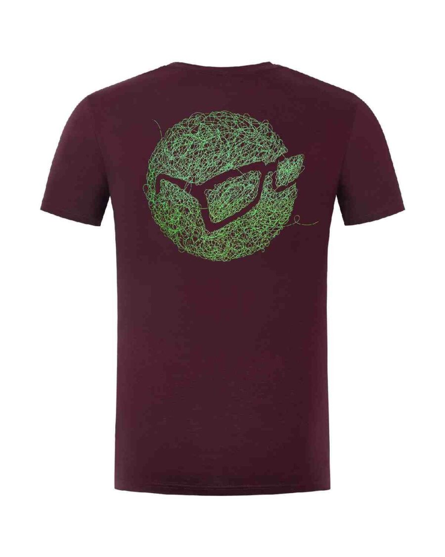 Korda Birdsnest Tee - Burgundy - Image 2