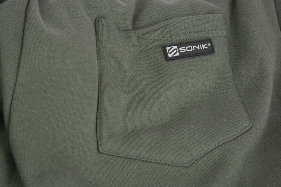 Sonik Green Fleece Shorts - Image 4