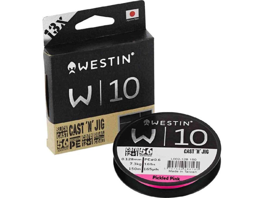 Westin W10 13-Braid Cast 'N' Jig Pickled Pink 110m