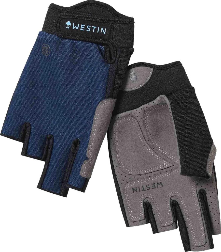 Westin Drip UPF Half Finger Glove - Petrol Blue