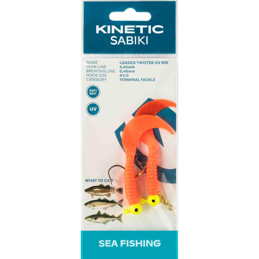 Kinetic Sabiki Loaded Twister UV - Size 2/0