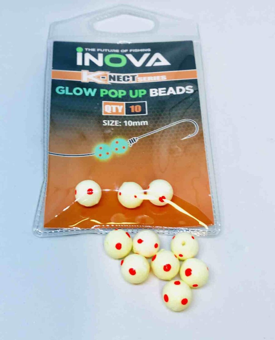 Inova Glow in TheDark Lady Bird Beads - 6mm