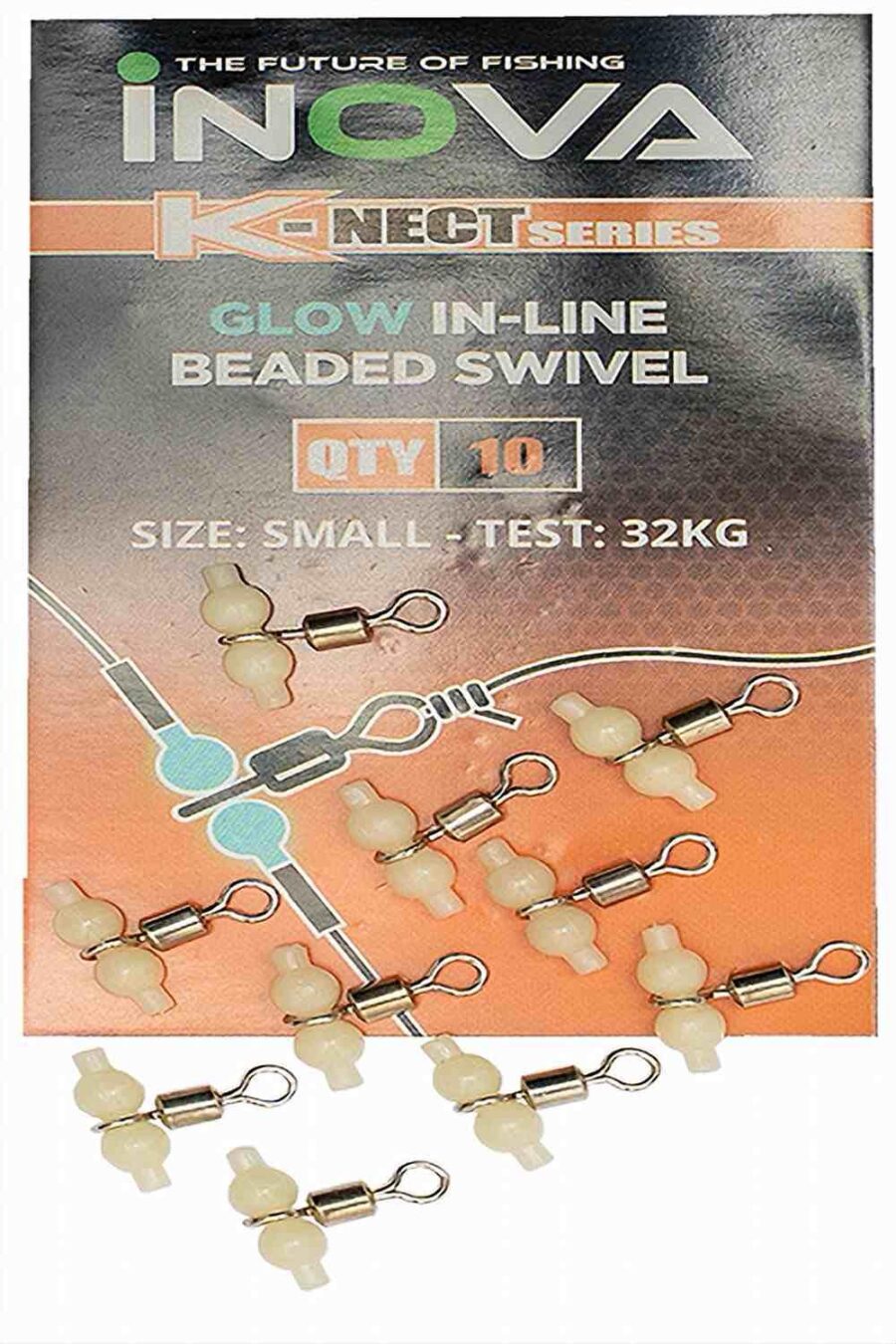 Inova Glow In-Line Beaded Swivel