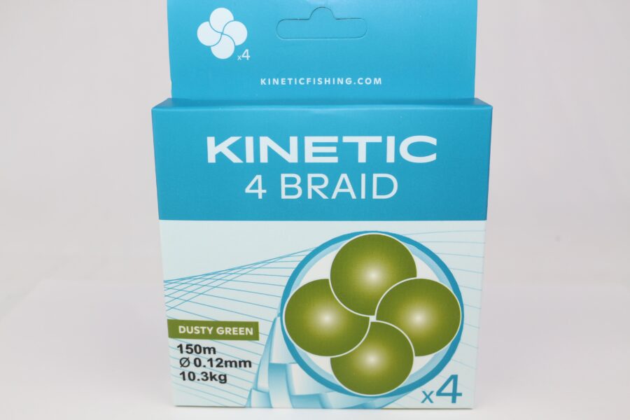 Kinetic 4 Strand Braid 150M Dusty Green 0.12mm 10.3kg/22lb