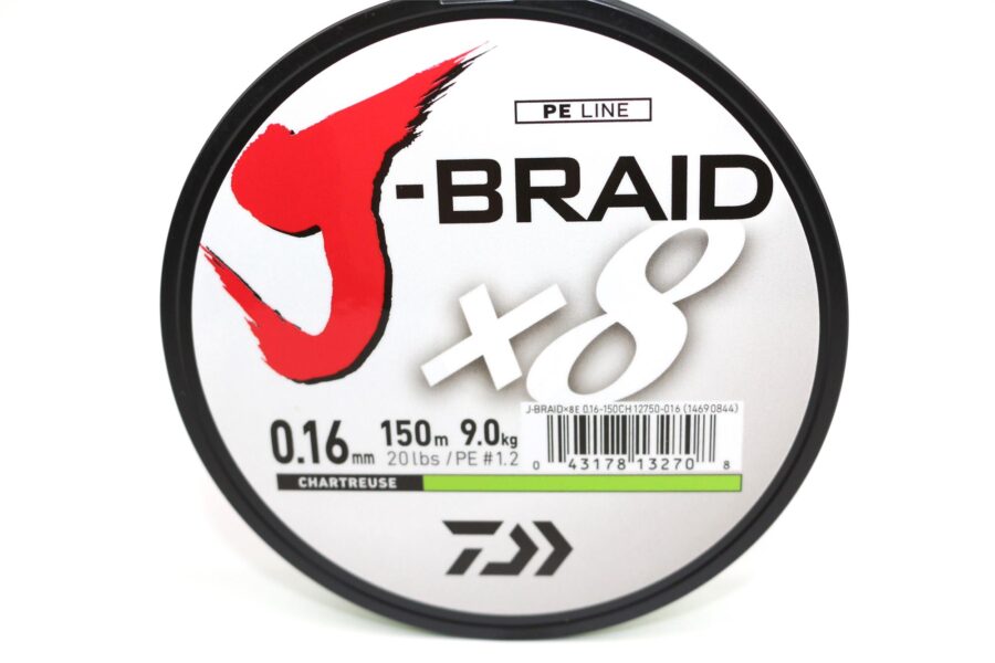 Daiwa J-braid 0.16mm 150M 20lb Chartreuse - Image 2