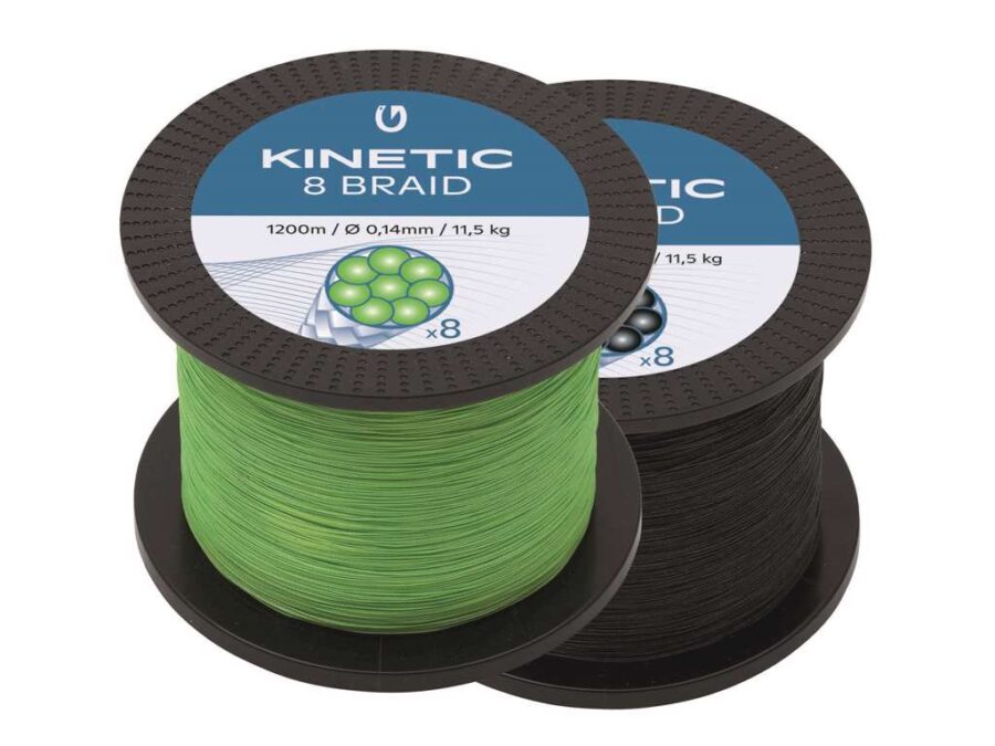 KINETIC 8 BRAID 1200M - Black  - 81.4lb (0.40mm)