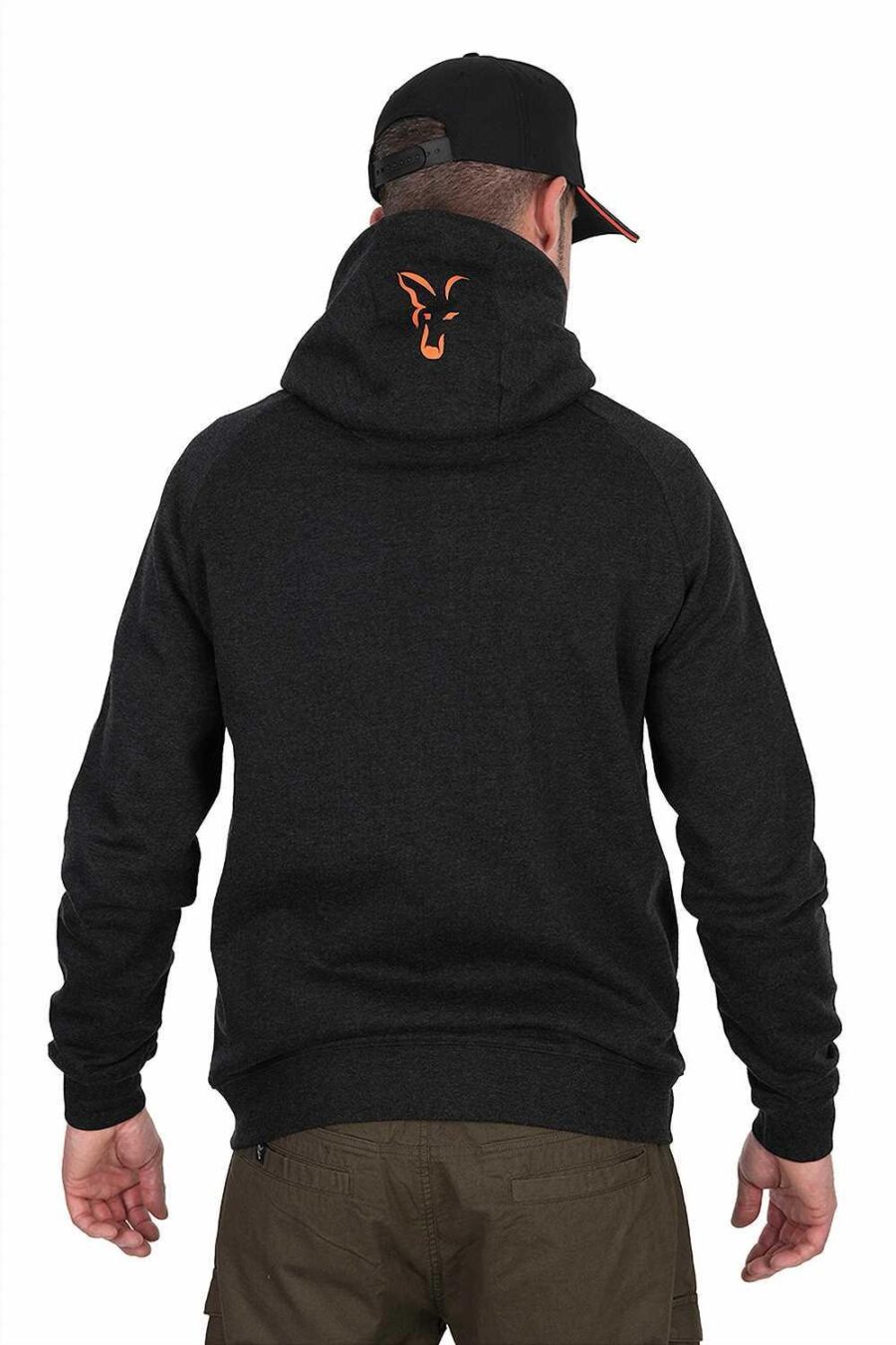 Fox Collection LW Hoody - Black / Orange - Image 6