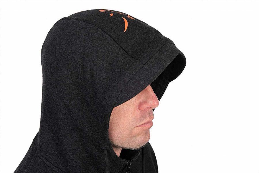 Fox Collection LW Hoody - Black / Orange - Image 7