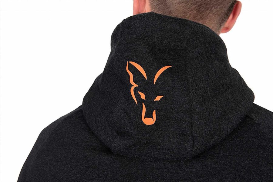 Fox Collection LW Hoody - Black / Orange - Image 8