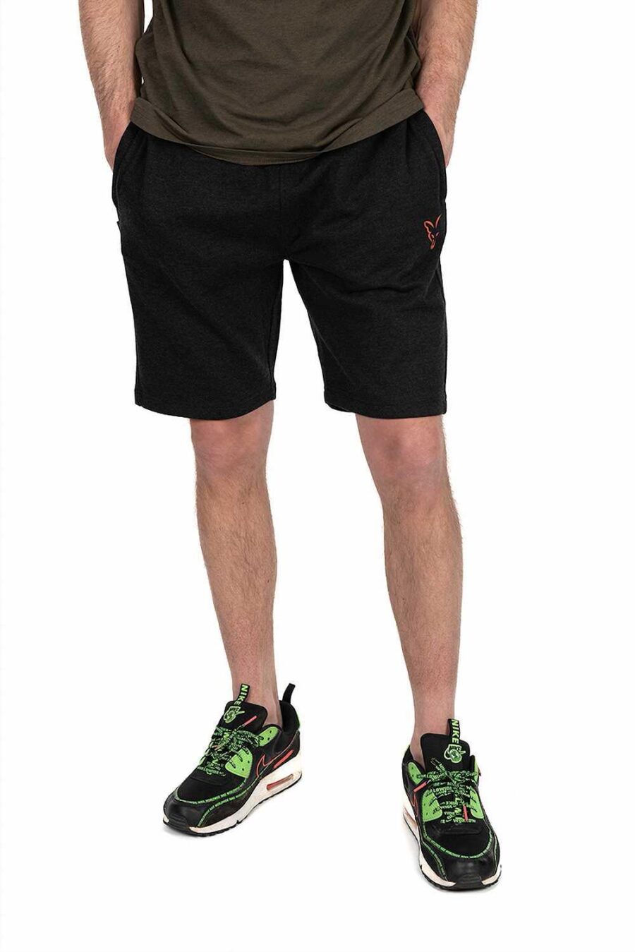 Fox Collection LW Jogger Short - Black / Orange - Image 2