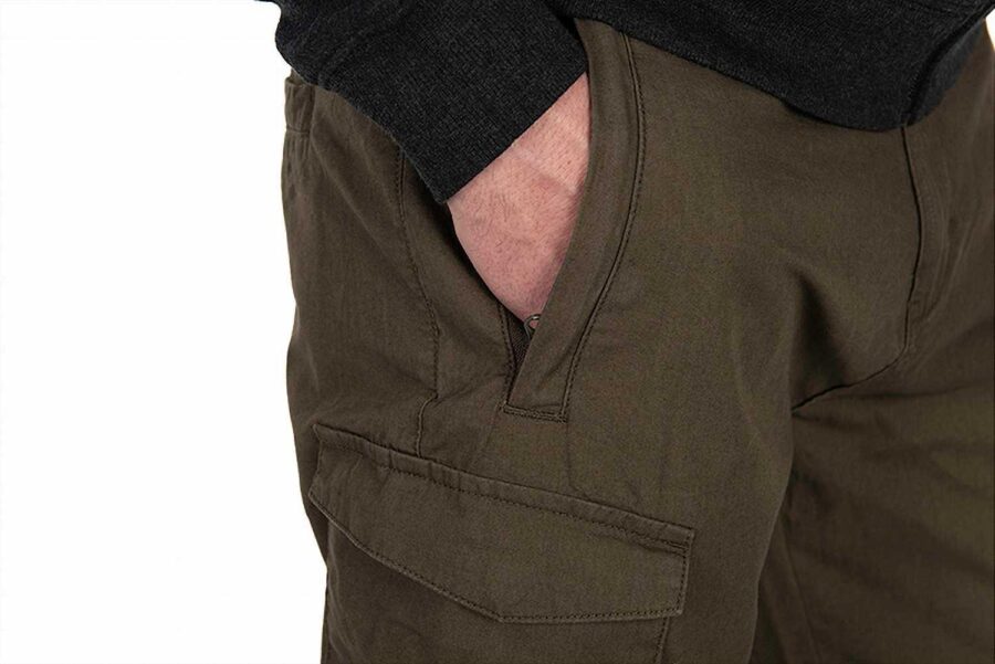 Fox Collection LW Cargo Trouser - Green / Black - Image 4