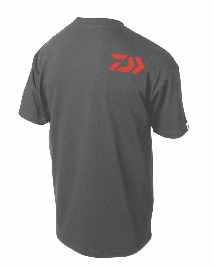 Daiwa Angled Dvec T-Shirt - Grey/Red - Image 2