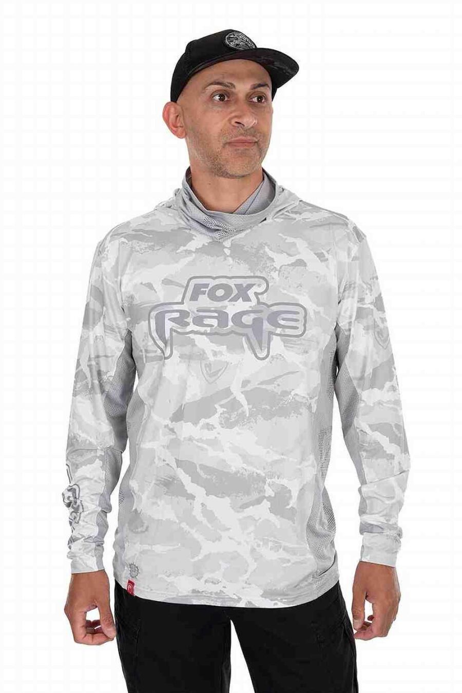 Fox Rage UV Hooded Light Camo Top