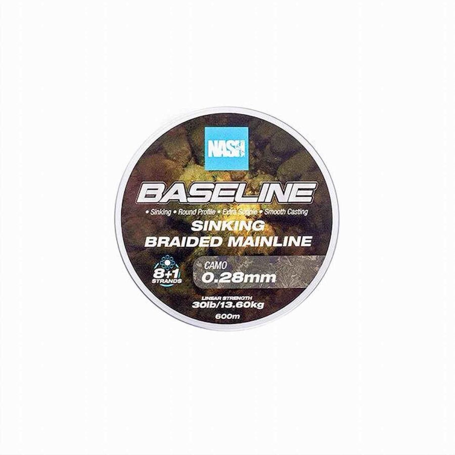 Nash Baseline Sinking Braid 1200m - Camo