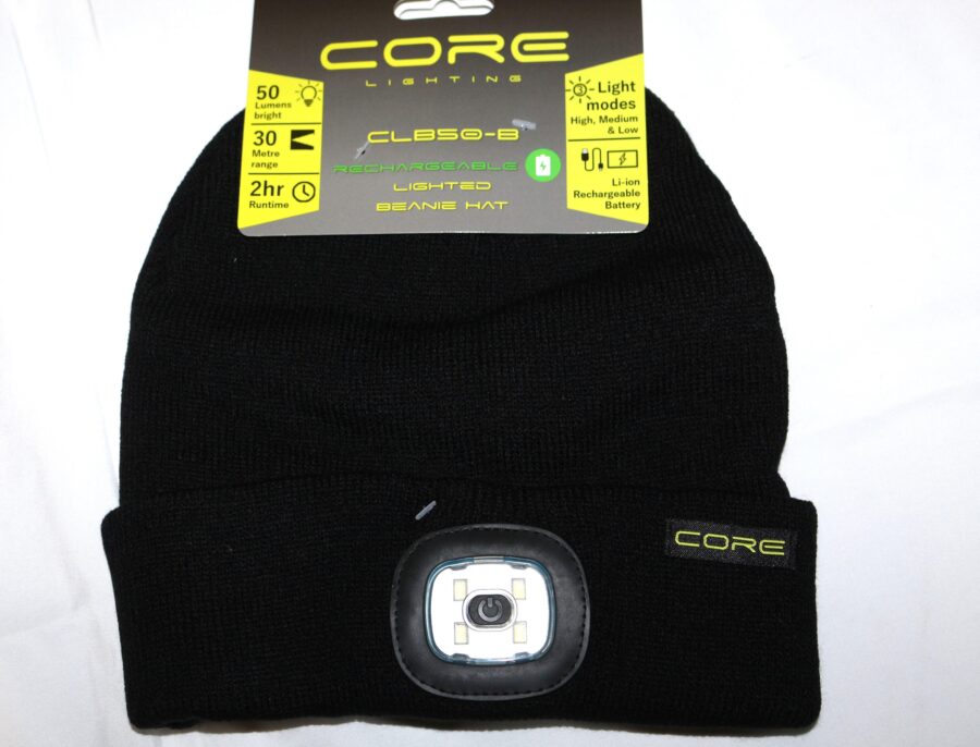 Core Lighting CLB50-B Lighted Rechargeable Beanie Hat