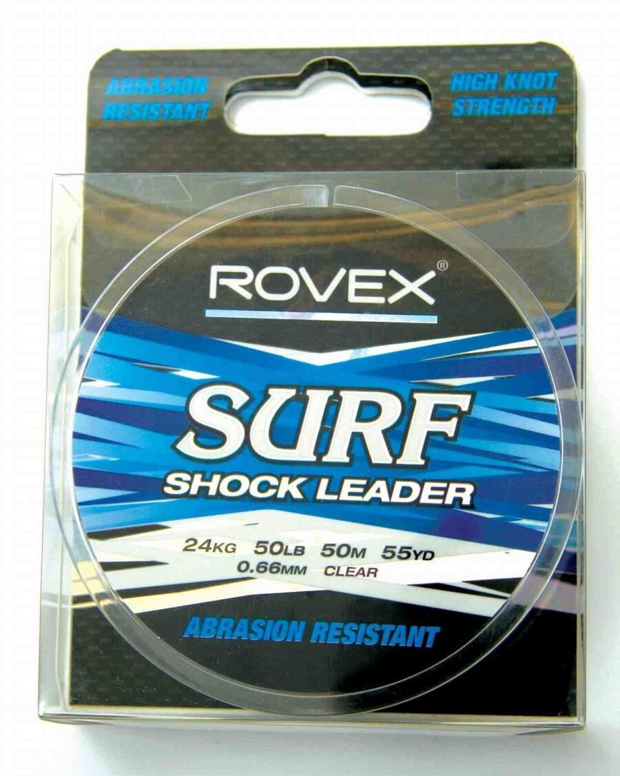 Rovex Mono Surf Shock Leader Hi Viz Yellow 50m