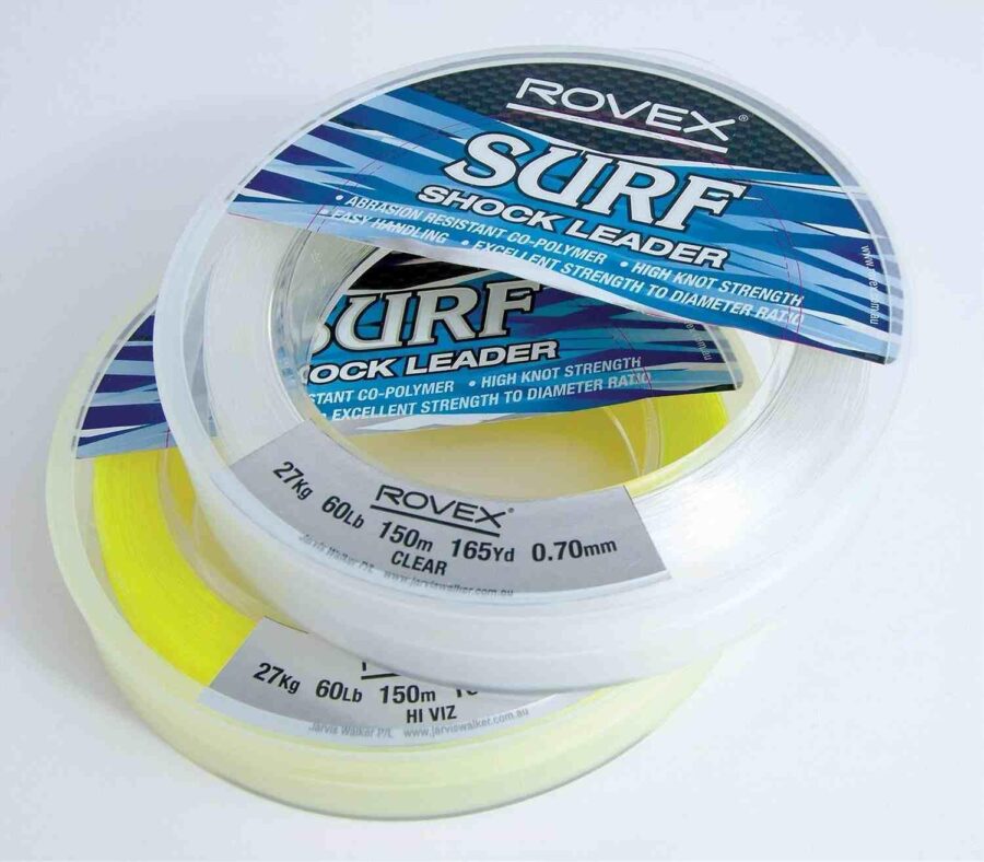 Rovex Surf Shock Mono Leader Hi Viz Yellow 150m