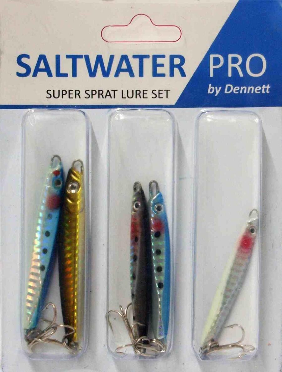 Dennett Saltwater Pro Super Sprat Kit 5 Asstd Sea Lures