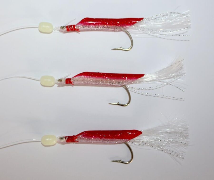 Kinetic Mackerel Red/White Flash Rig 1 Packet