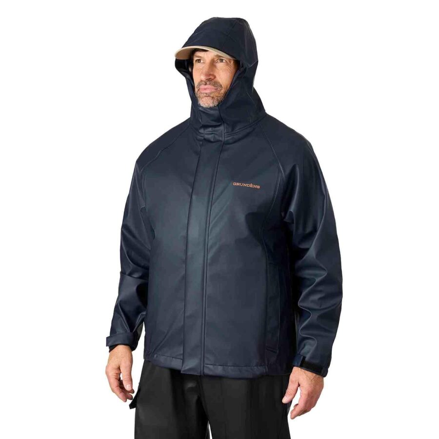 Grundens Neptune Hooded Jacket - Black - Image 3