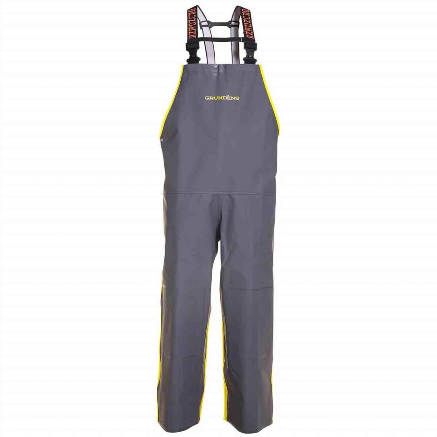 Grundens Hauler Bib - Hi-Vis Yellow / Grey