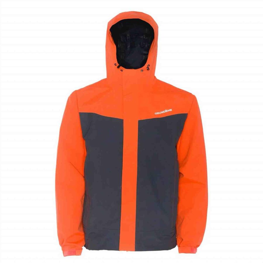 Grundens Full Share Jacket - Orange/Grey