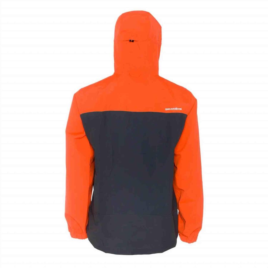 Grundens Full Share Jacket - Orange/Grey - Image 3