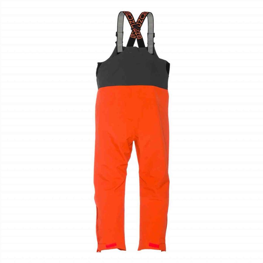 Grundens Full Share Bib & Brace - Orange/Grey - Image 2